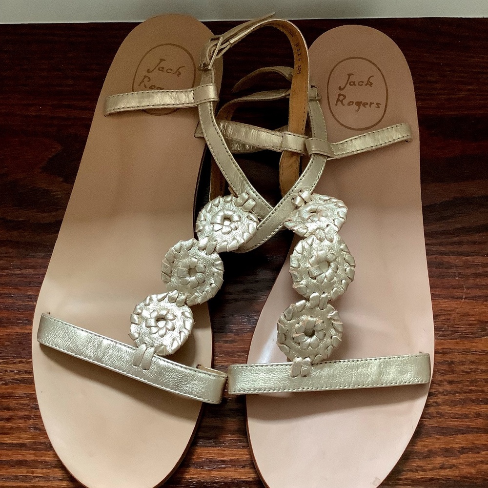 Jack Rogers Flat Sandals, Size 10M